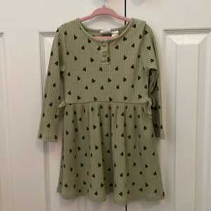 Zara girls green dress size 4-5